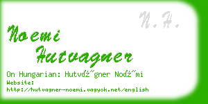 noemi hutvagner business card